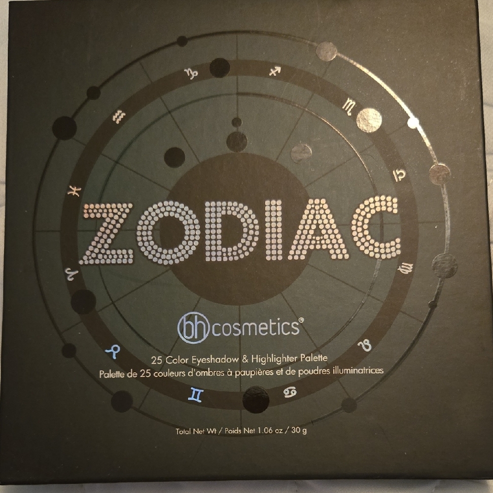 BH Cosmetics Zodiac Palette with Black and Gold Accents